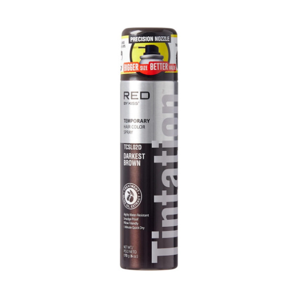Red By Kiss: Temporary Hair Color Spray - Dark Brown