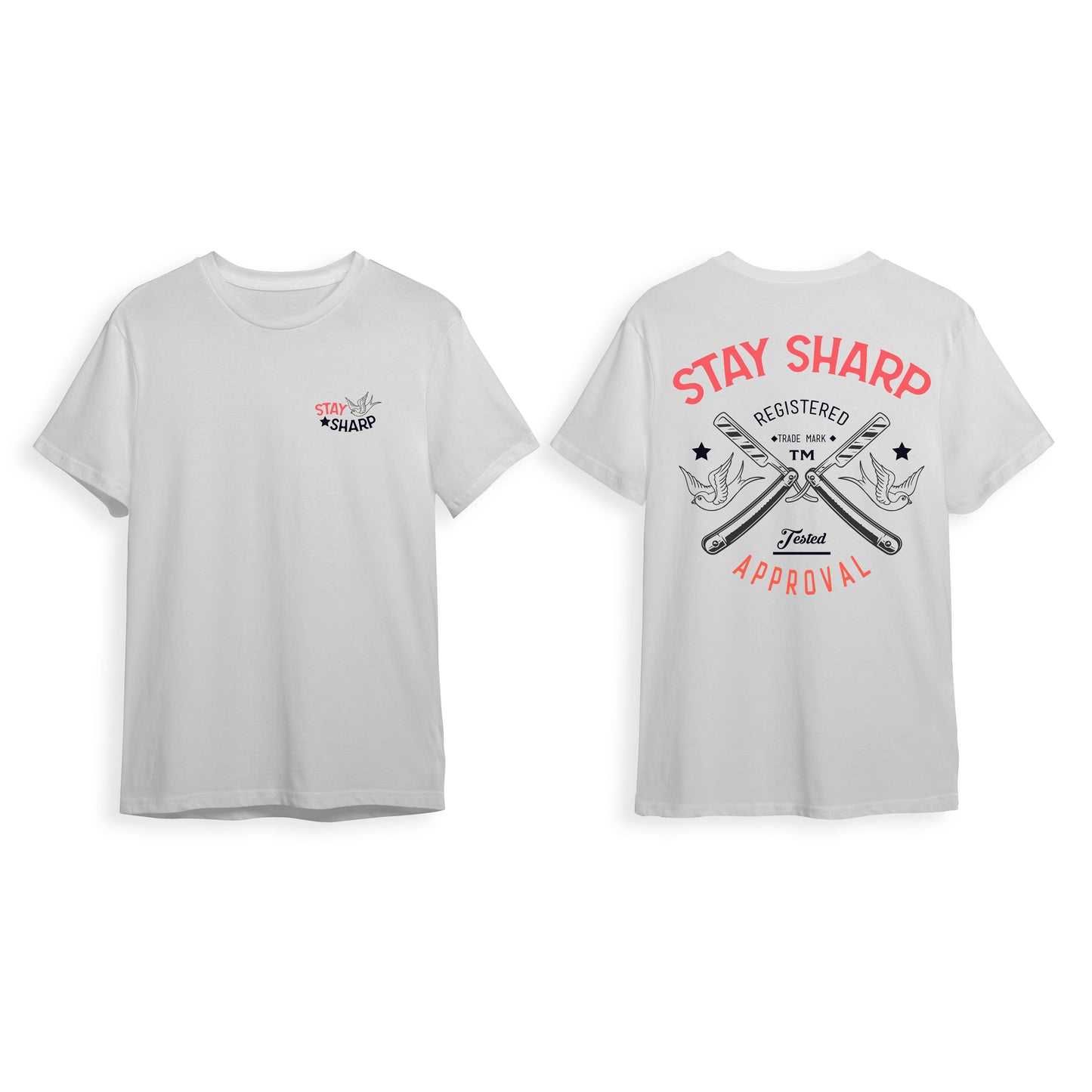Barber T-Shirt Sharp White