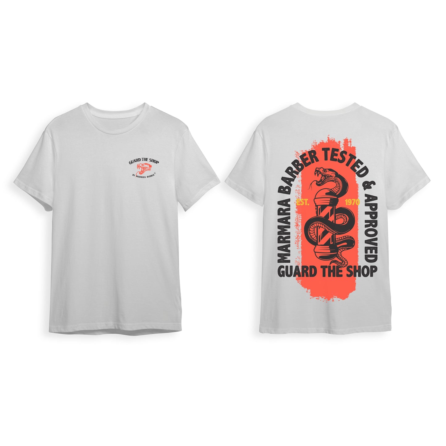 Barber T-Shirt Guard White