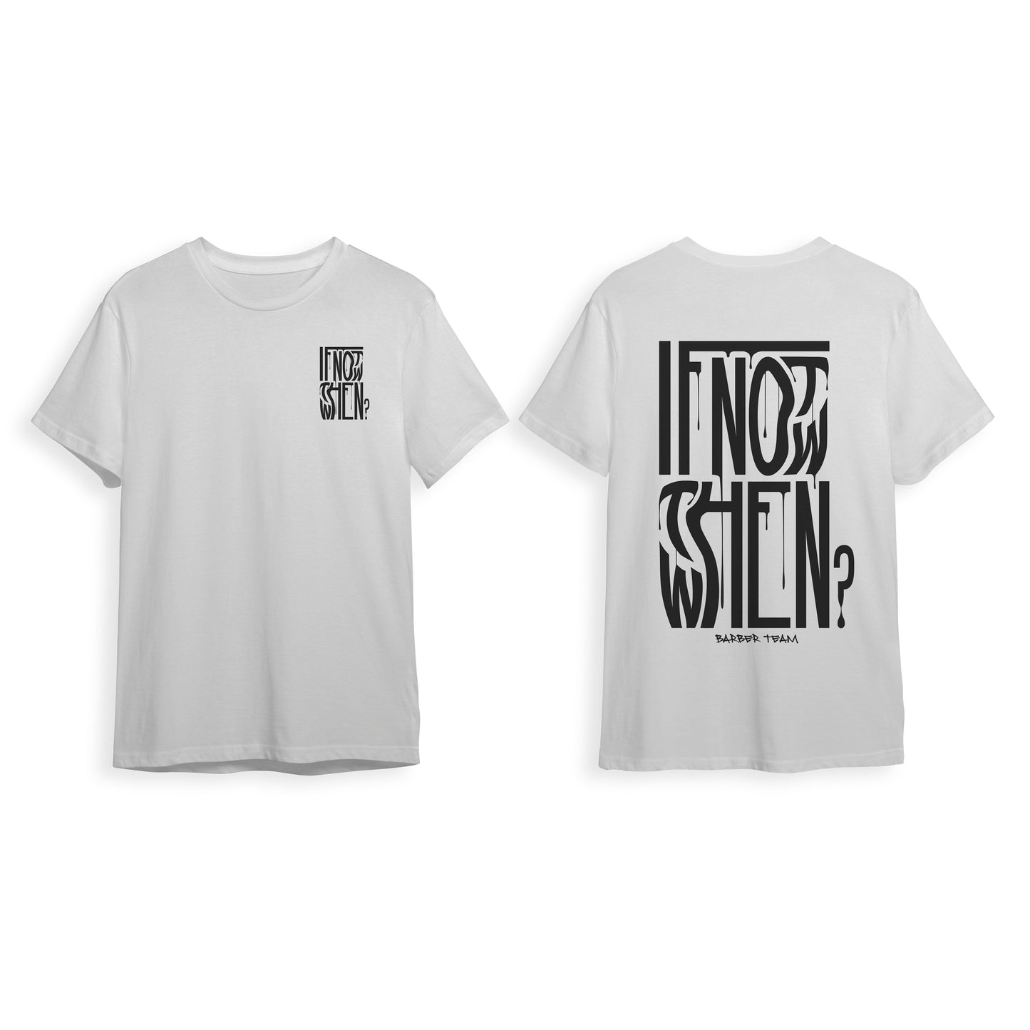 Barber T-Shirt If Not White
